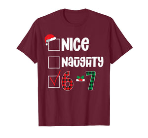 Funny 67 Christmas Meme Six Seven Xmas 6-7 Boys Kids Teens T-Shirt