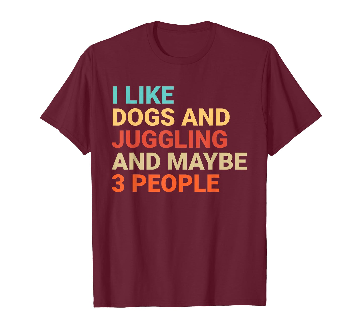 Retro I Like Dogs and Juggling Lover Funny Juggler T-Shirt