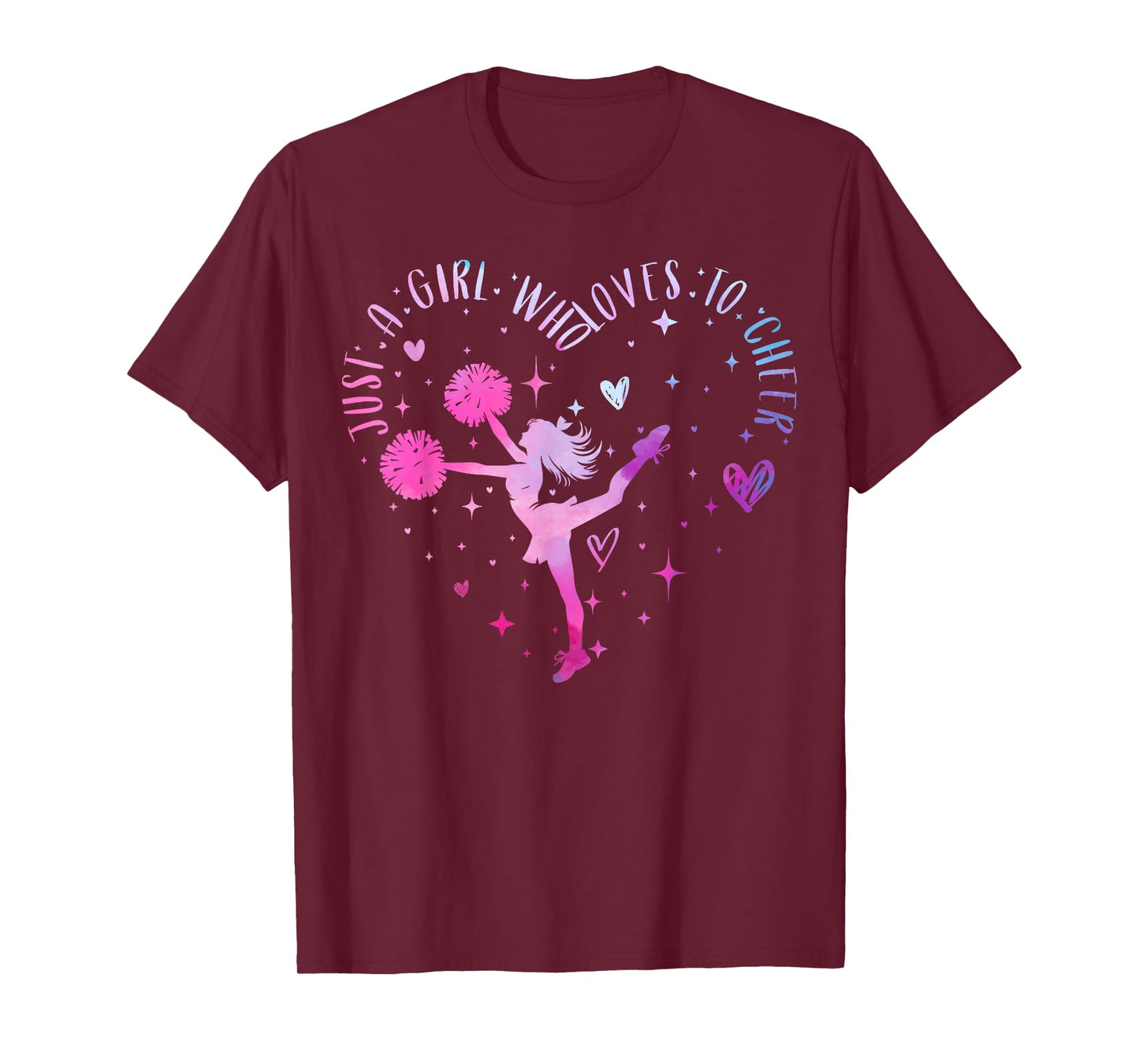 Just A Girl Who Loves to Cheer Cheerleader for Women & Girl T-Shirt