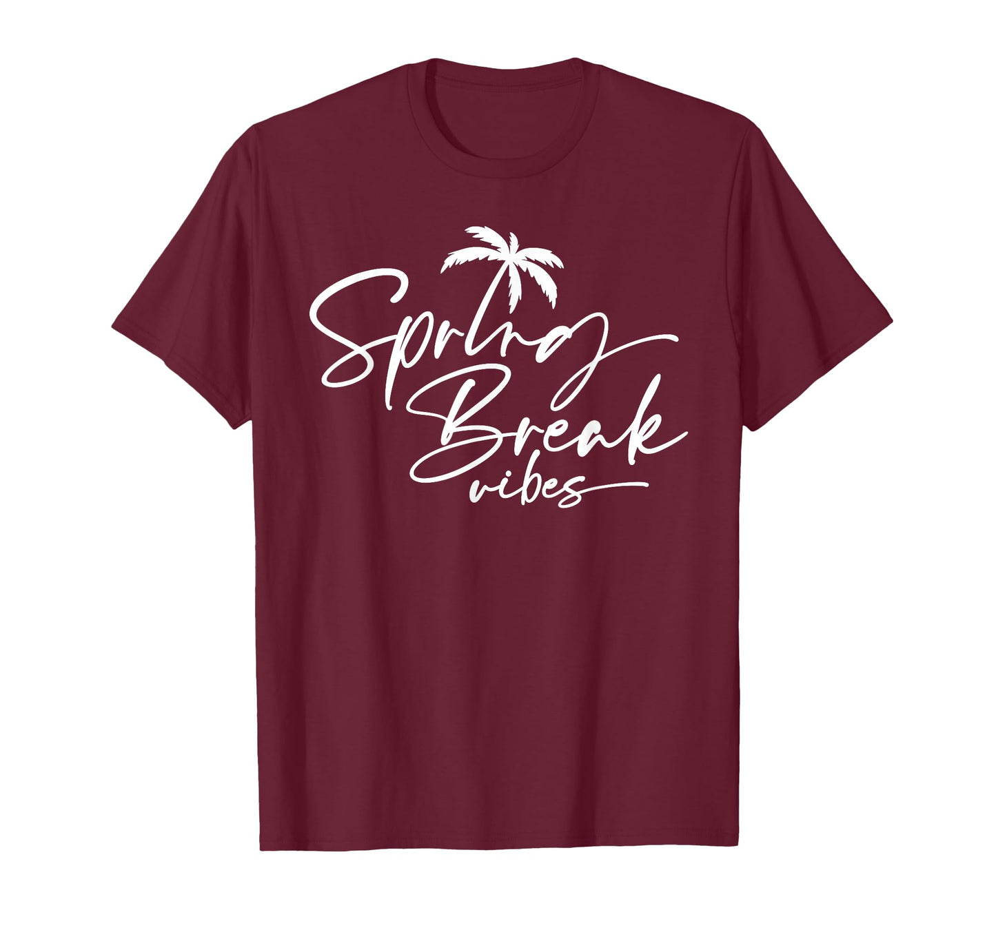 Spring Break Vibes Palm Tree Graduate Class Vacation Design T-Shirt