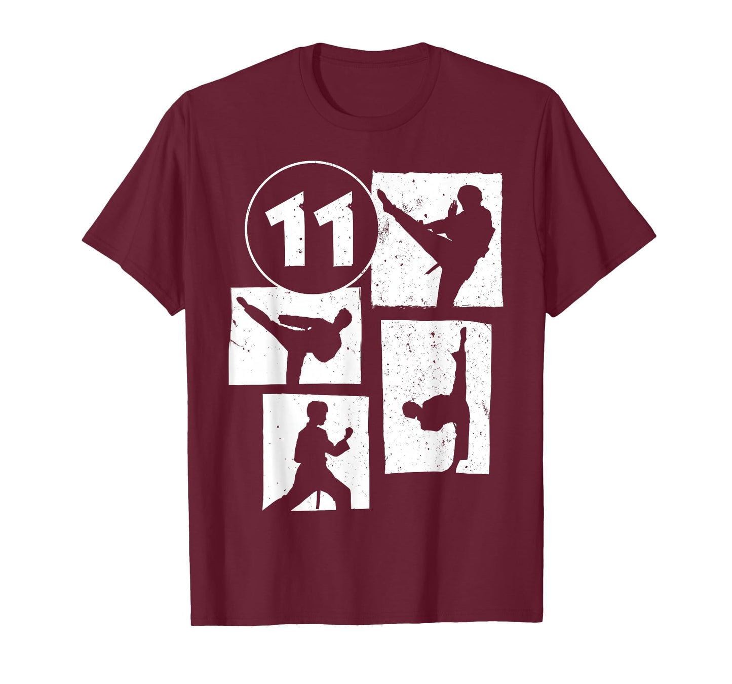 11th Birthday Karate Taekwondo 11 Years Old Boy Martial Arts T-Shirt