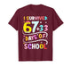 I Survived 100 Days of School Smarter 67 Teacher Boys Girls T-Shirt