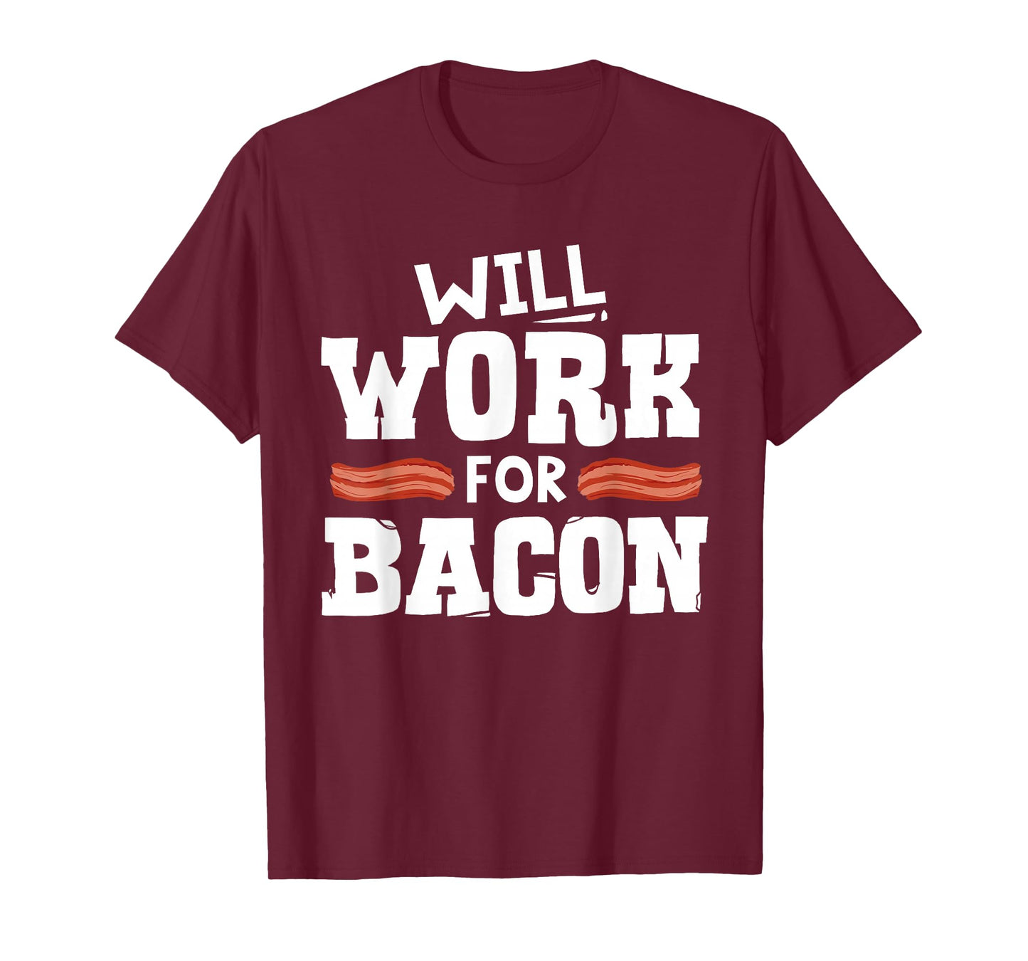 Funny Bacon Design for Men Women Boys Girls Pork Bacon Lover T-Shirt