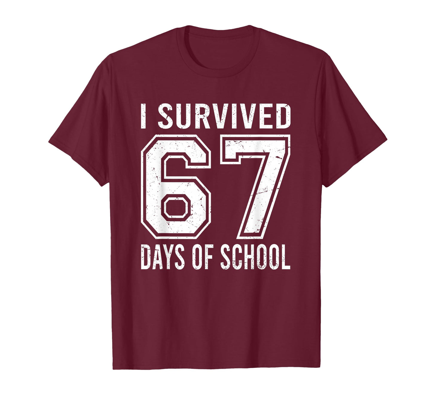 I Survived 67 Days of School Funny Meme Teacher Student T-Shirt