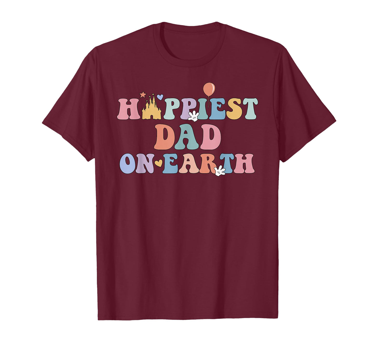 Happiest Dad On Earth, Father's Day, Matching Family Trip T-Shirt