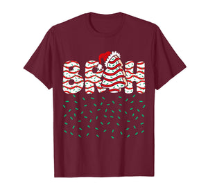 Bruh Christmas Tree Cake Teen Boys Funny Xmas Pajamas T-Shirt