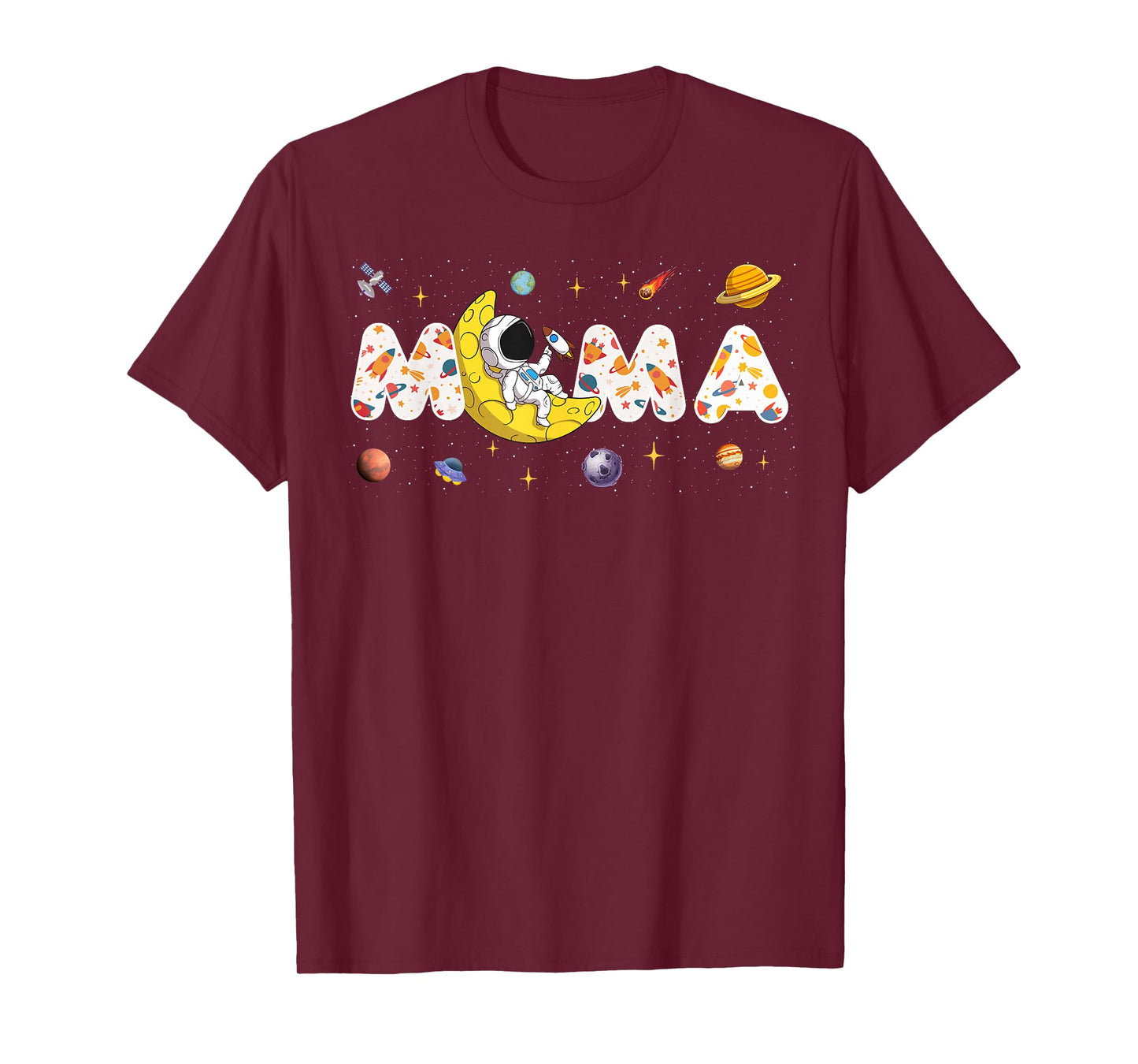 Astronaut Mama Space Birthday Planets Party Matching Family T-Shirt
