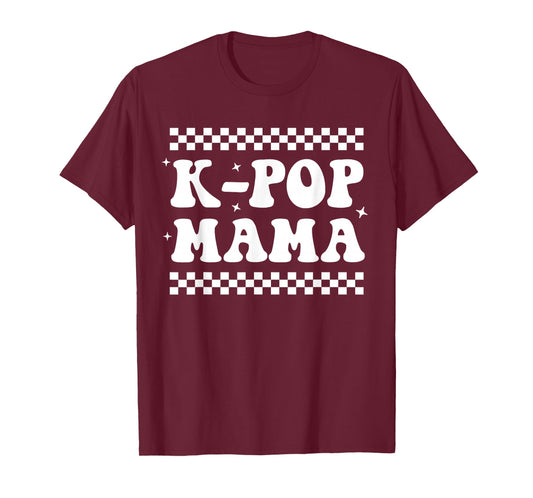 K-Pop Mama Cute Funny K-pop Music Drama Korean Mom Womens T-Shirt