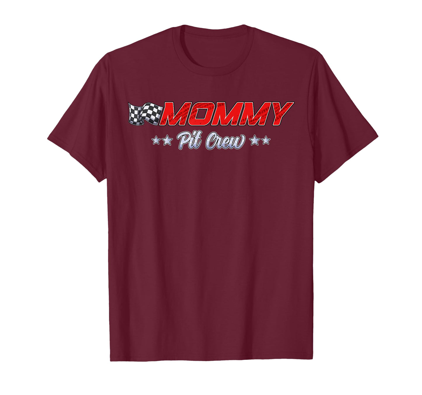 Pit Crew Mommy Racing Car Family Matching Birthday Party T-Shirt
