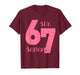 Six Seven Meme 6-7 Number Leopard Pink Gen Z Gen Alpha T-Shirt