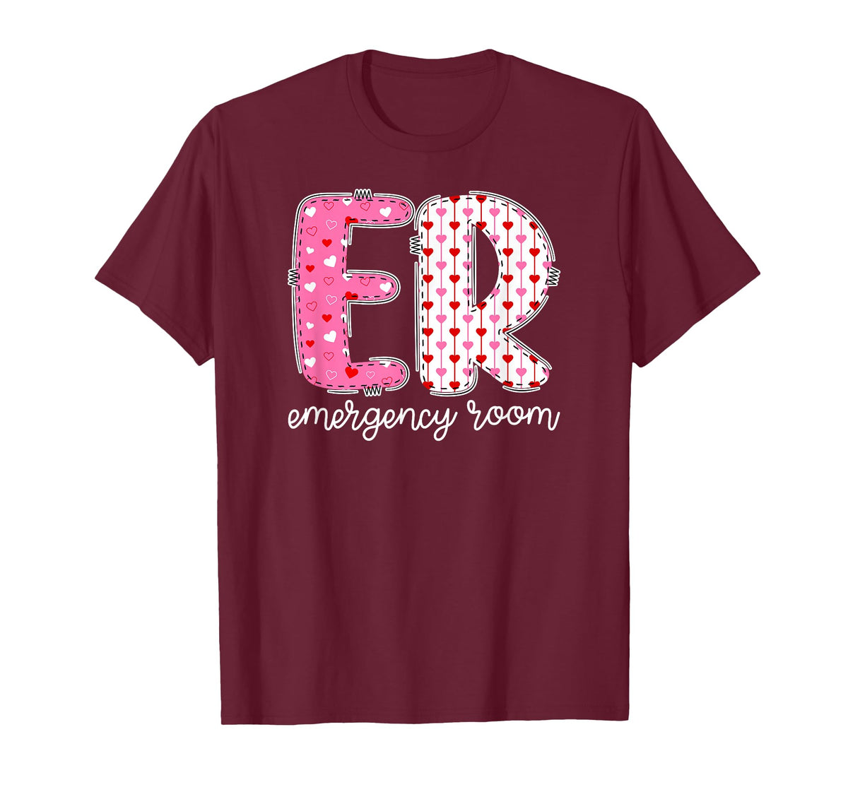 ER Nurse Valentine Emergency Room Nurse Valentines Day T-Shirt