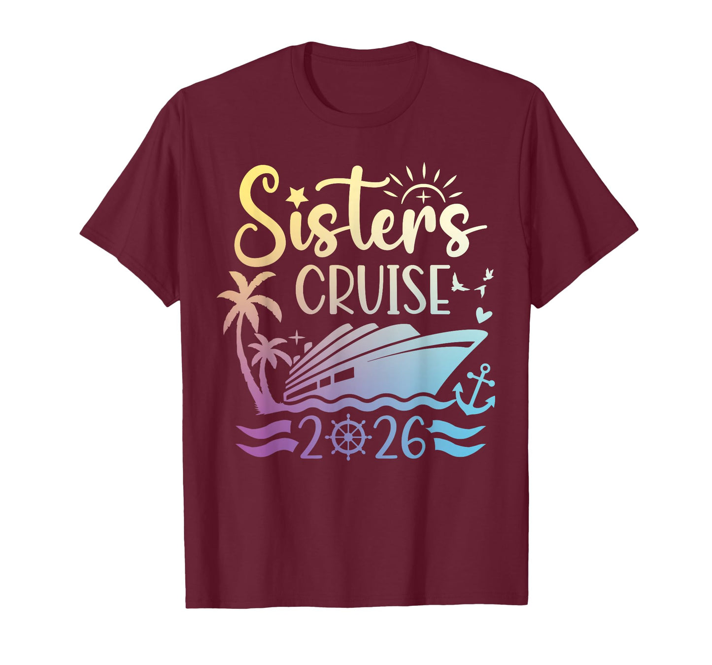 Sisters Cruise 2026 Cruising Together Vacation Matching T-Shirt
