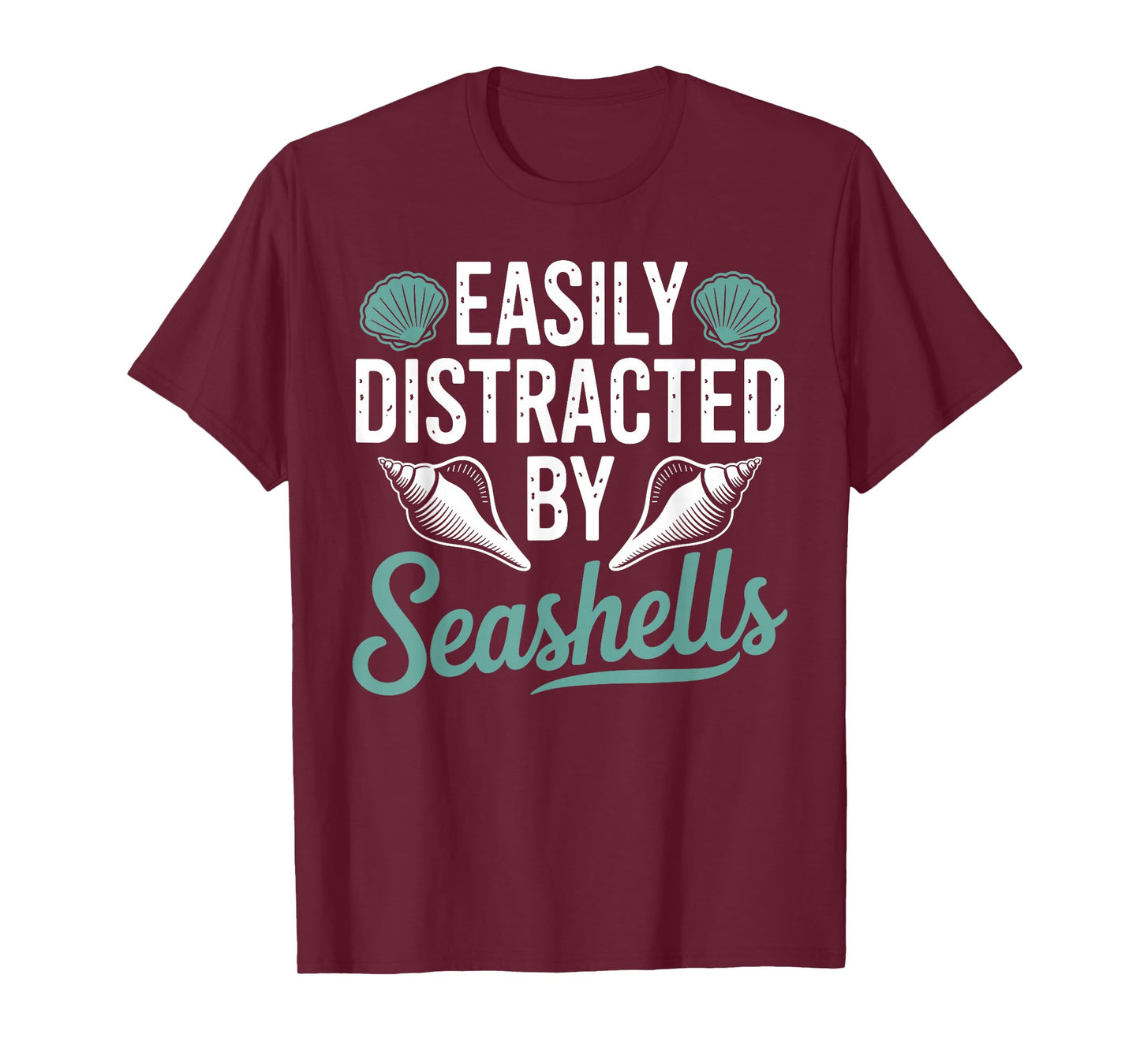 Funny Seashell Art for Men Women Sea Shell Ocean Shelling T-Shirt