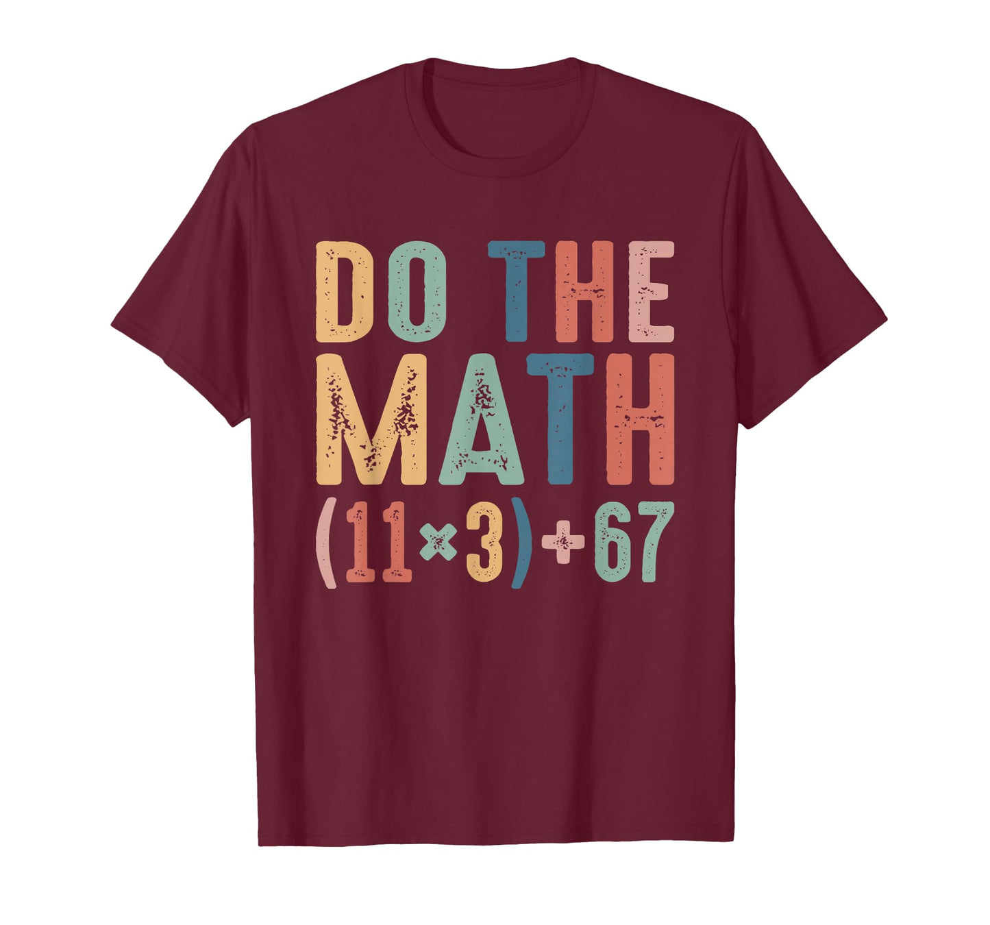 Funny 100 Days School Math Equation Do The Math 100 67 Meme T-Shirt