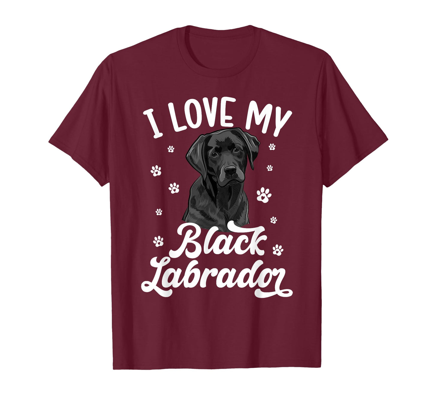 I Love My Black Labrador Owner Black Lab Lover T-Shirt
