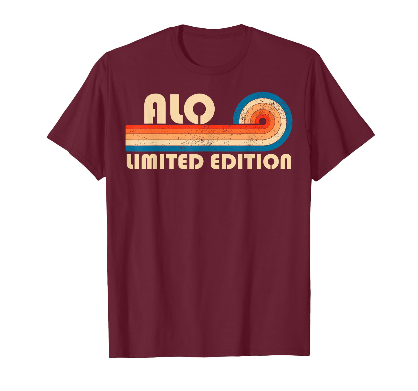 ALO Surname Retro Vintage 80s 90s Birthday Reunion T-Shirt