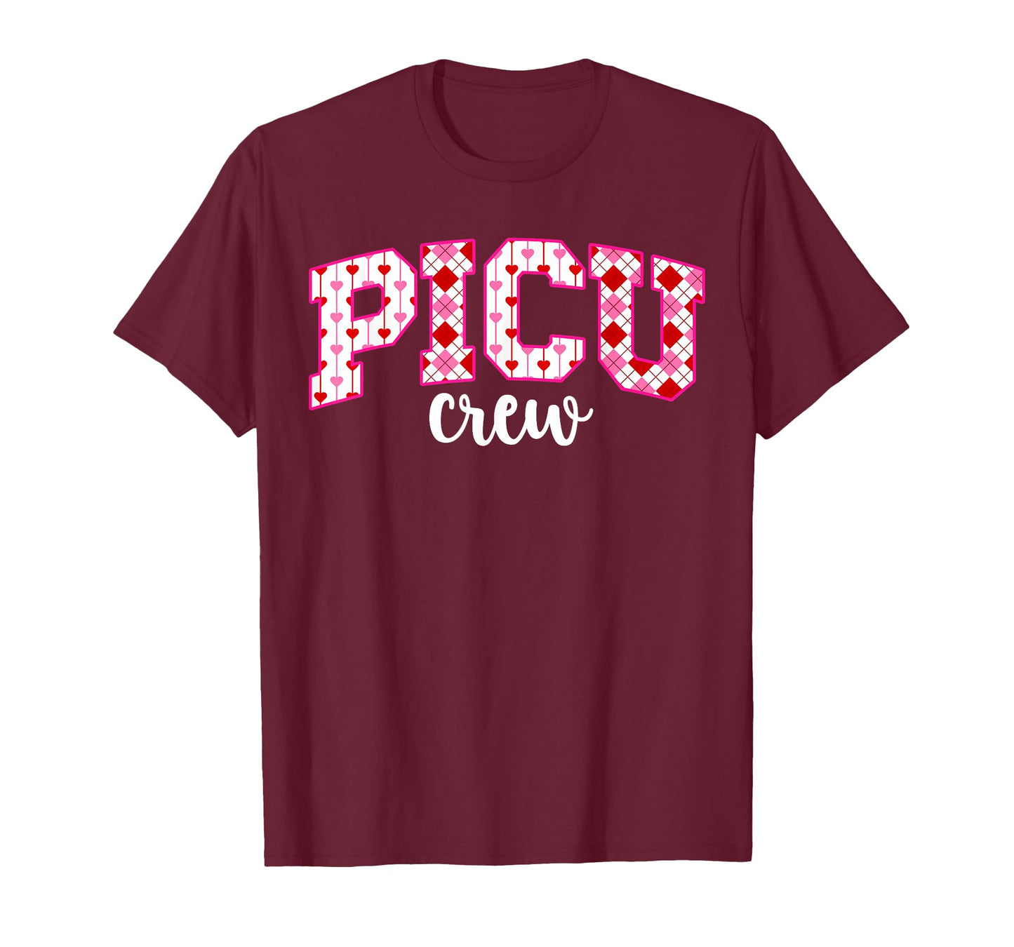 PICU Crew Valentine PICU Nurse Valentines Day PICU Nursing T-Shirt