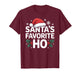 Santa's Favorite Ho tee Funny Christmas Graphic T-Shirt