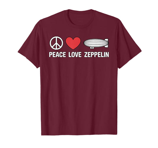 Cute Zeppelin Art for Men Women Dirigible Aviation Zeppelin T-Shirt