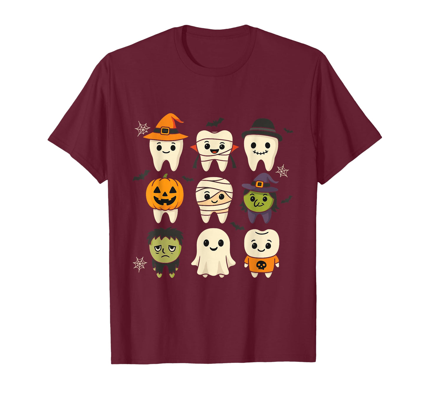Cute Halloween Teeth Characters T-Shirt