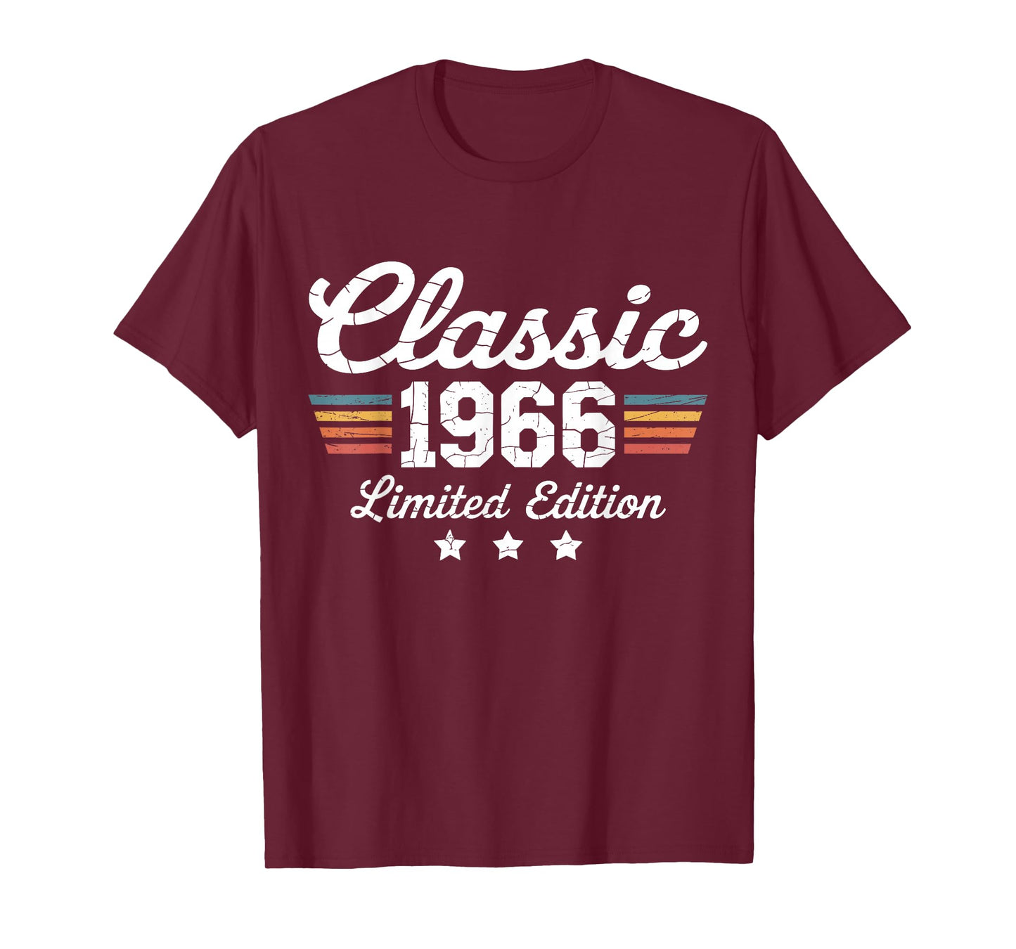 Classic 1966 Vintage 60th Birthday 60 Years Old Bday Sixty T-Shirt