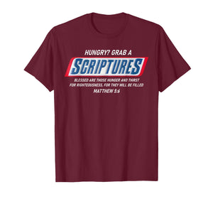 Hungry Grab A Scripture Funny Christian God Bible Verse T-Shirt