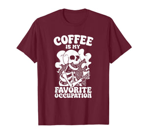 Occupational Therapy Halloween Coffee Skeleton T-Shirt