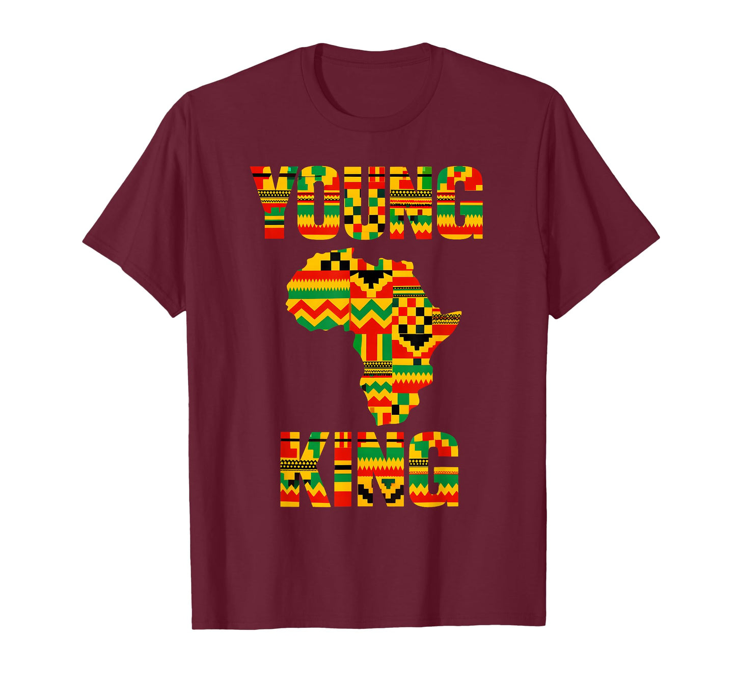 African Kente Art Men Boys Kids African American T-Shirt