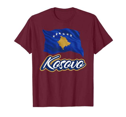 Kosovo Flag Patriotic Men Women Kids T-Shirt