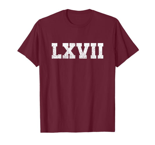 Cool Six Seven Number Gen Alpha Slang 6 7 Trending Meme Roma T-Shirt