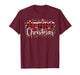 Merry Christmas Lights Red Santa Hat Xmas Family Men Women T-Shirt