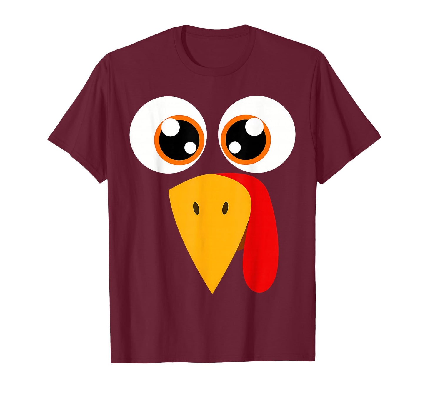 Turkey Face Halloween Costume Thanksgiving Teacher Nurse T-Shirt