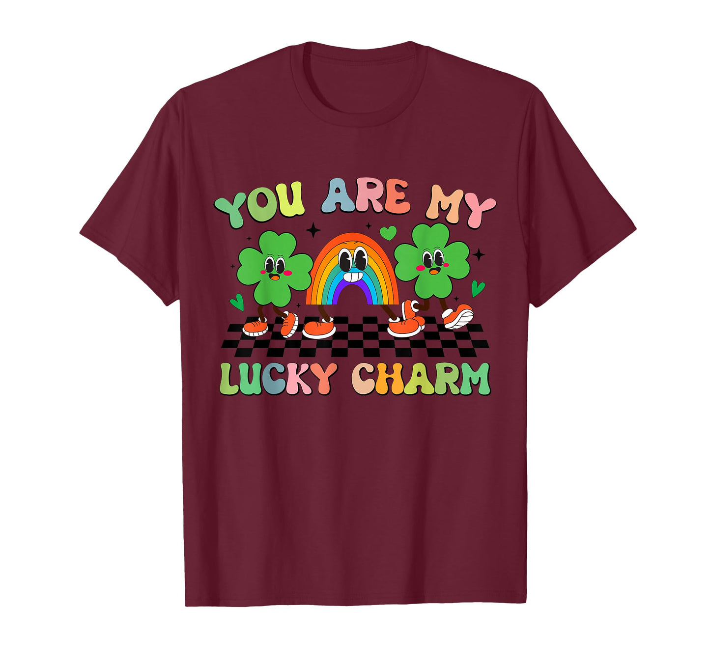 Retro Groovy You are My Lucky Charm St Patrick's Day Kids T-Shirt