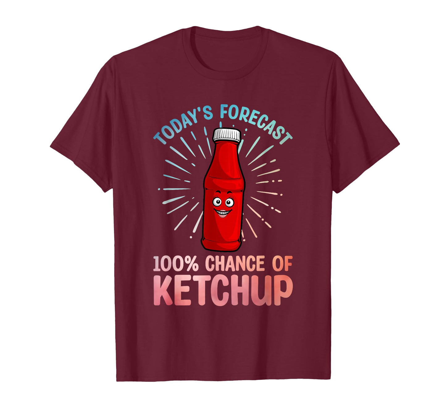 Funny Ketchup Art for Men Women Youth Tomato Ketchup Lover T-Shirt