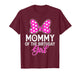 Mommy of The Birthday Girl Cute Pink Bow Family Matching T-Shirt