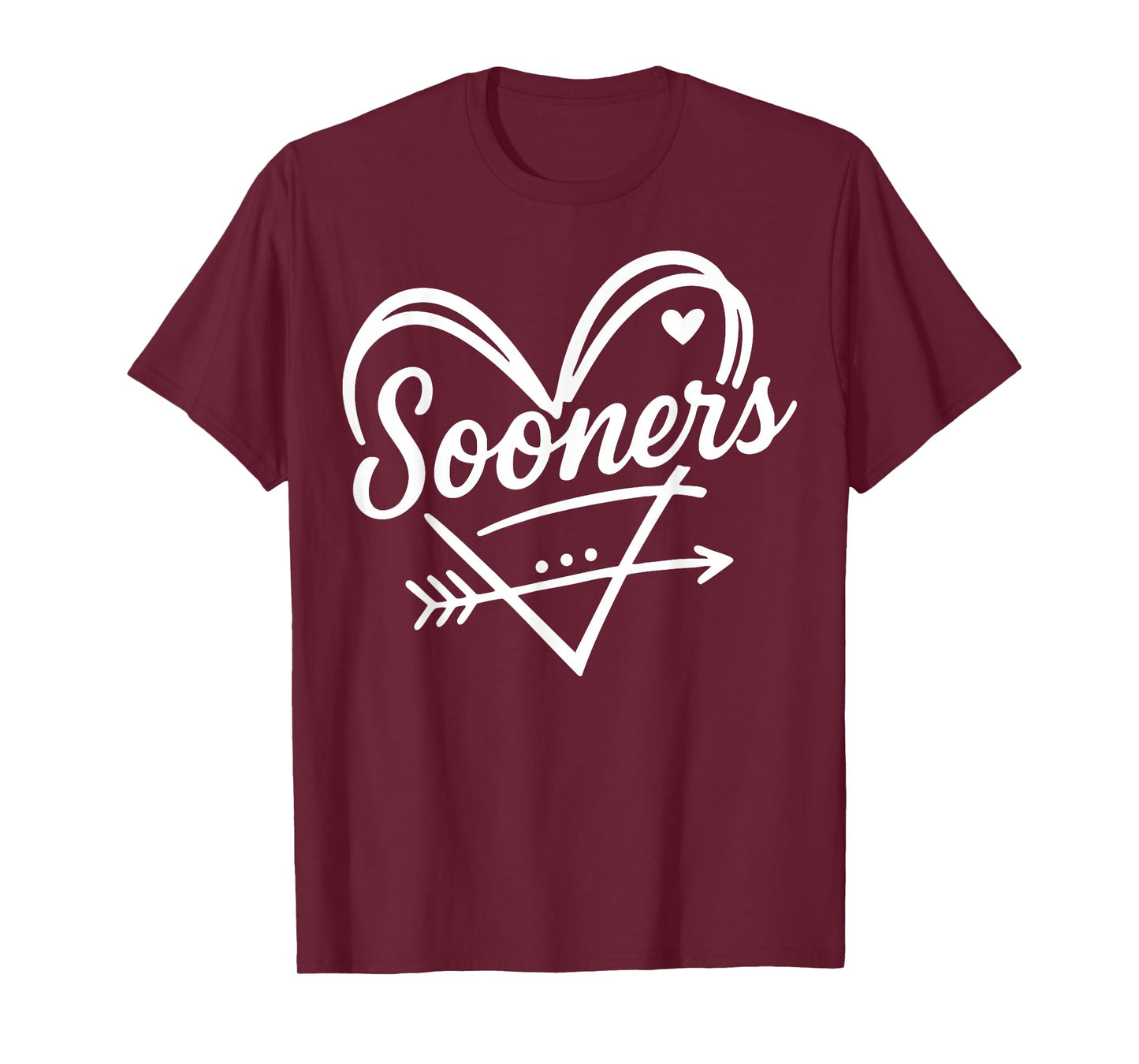Vintage Sooner Heart Arrow Graphic Gift for Men Women Kids T-Shirt