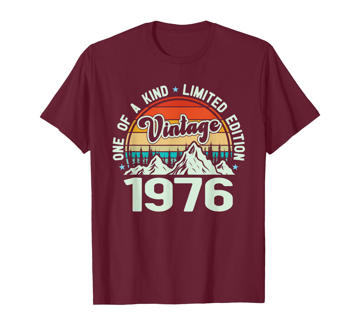 Vintage 1976 One of A Kind Mountain Graphic, 1976 Birthday T-Shirt