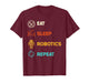 Funny Robotics Engineer Eat Sleep Robotics Repeat Vintage T-Shirt