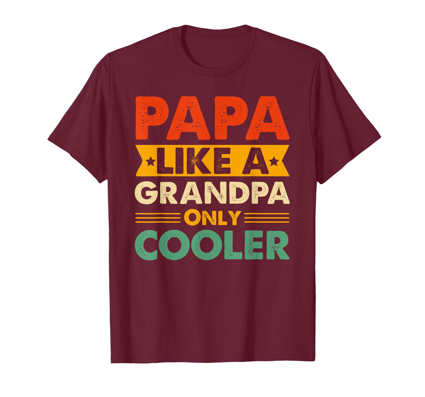 Funny Papa Art for Grandpa from Grandkids Father's Day Papa T-Shirt