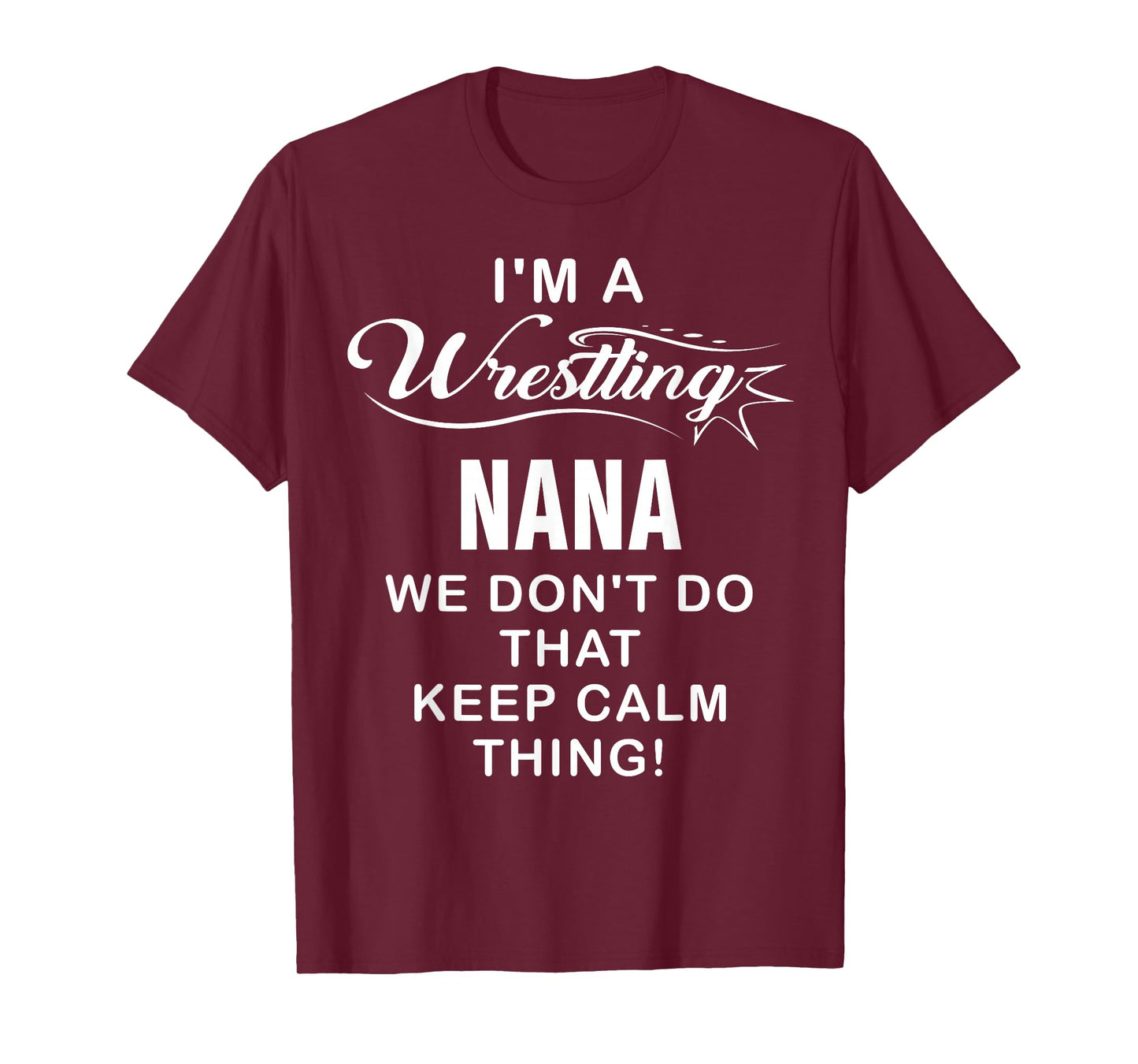 Wrestling I'm A Wrestling Nana Vintage Christmas Xmas T-Shirt