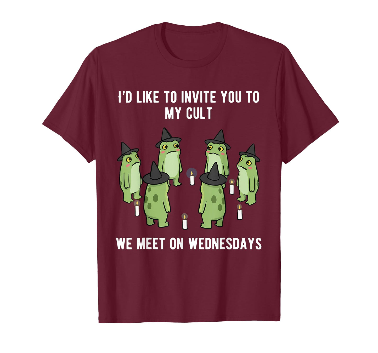 Sarcastic Frog Meme Funny Amphibian Cult Men and Women T-Shirt