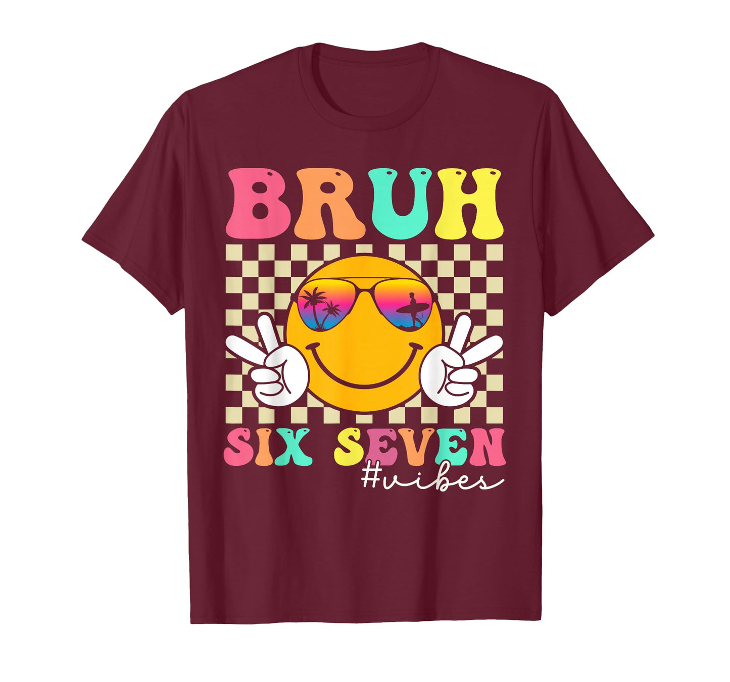 67 Meme Gen Alpha Slang 6 7 Six Seven Bruh Funny Boys Kids T-Shirt