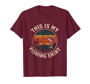 This is My Fishing Shirt Men Women Kids Fisherman T-Shirt