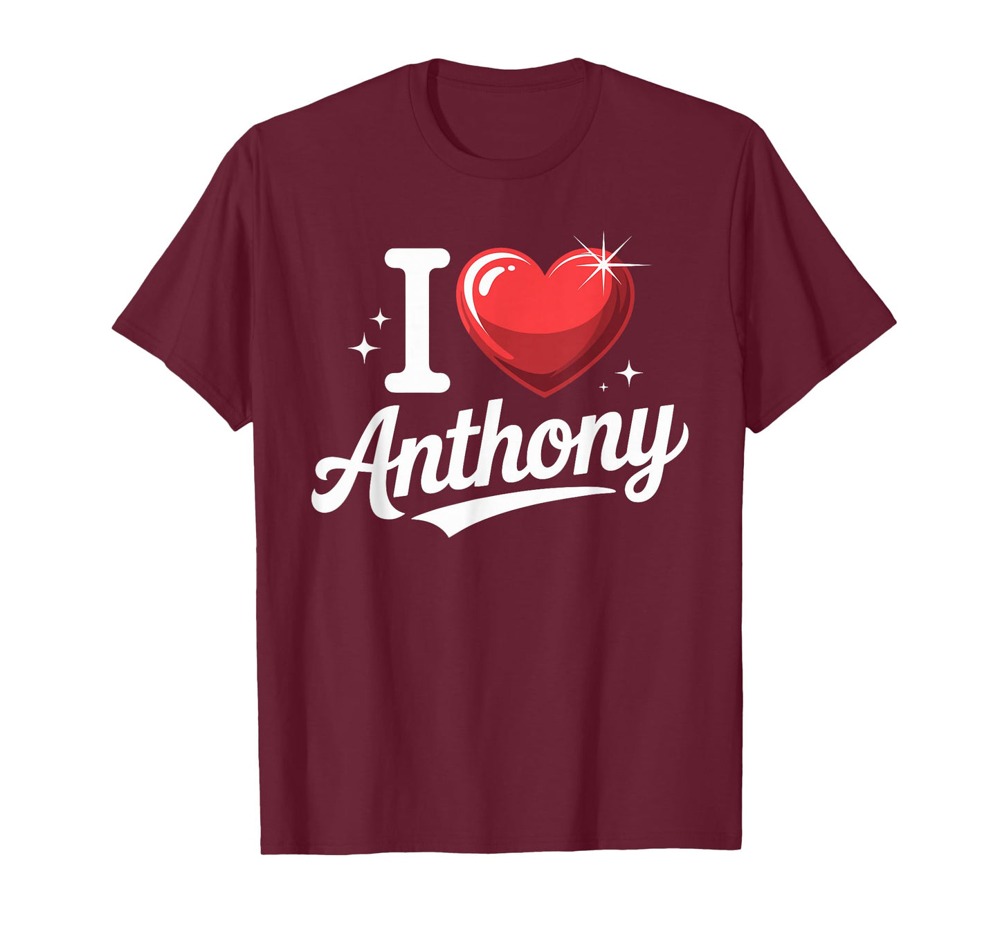 I Love Anthony T-Shirt Name Anthony T-Shirt