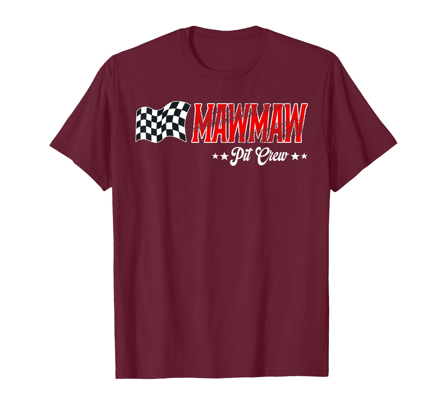 Mawmaw Pit Crew Race Car Birthday Family Matching T-Shirt
