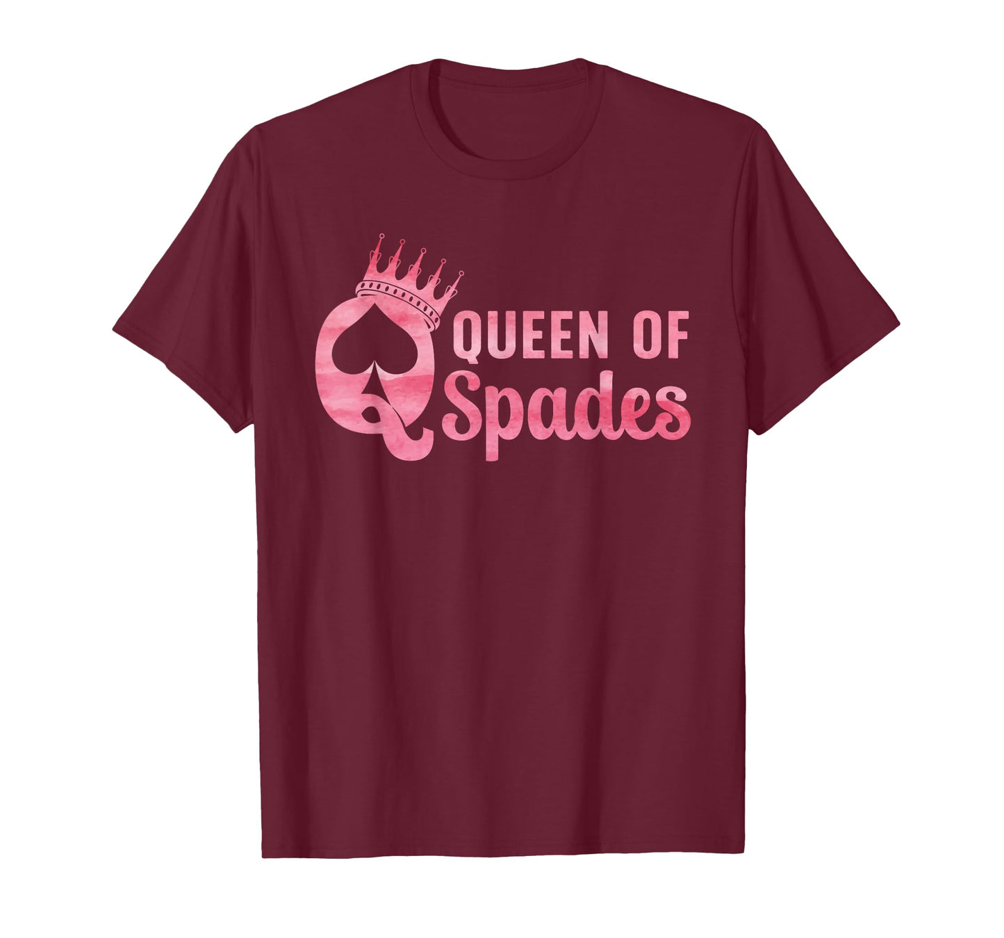 Queen of Spades Design for Women Girl Card Game Spades Lover T-Shirt