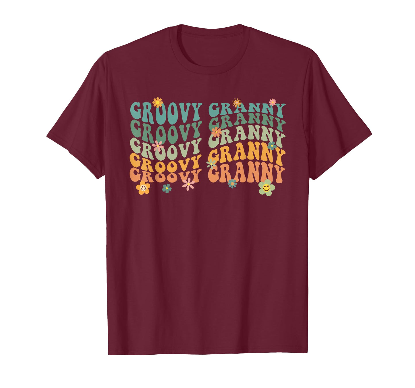 Groovy Granny One Thankful Granny Thanksgiving Christmas T-Shirt