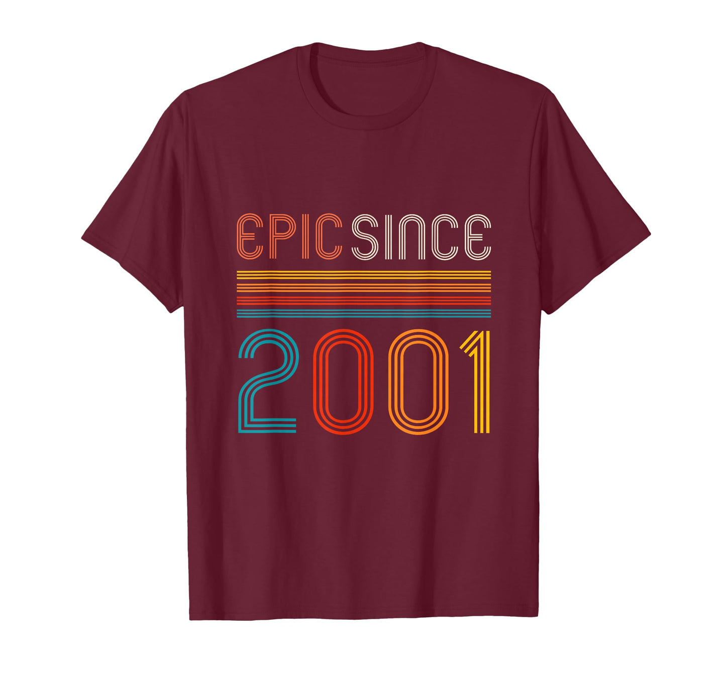 Retro 24th Birthday Epic Since 2001 T-Shirt