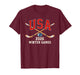 Ice Hockey 2026 Sticks US Flag Patriotic Player Men Boys Kid T-Shirt