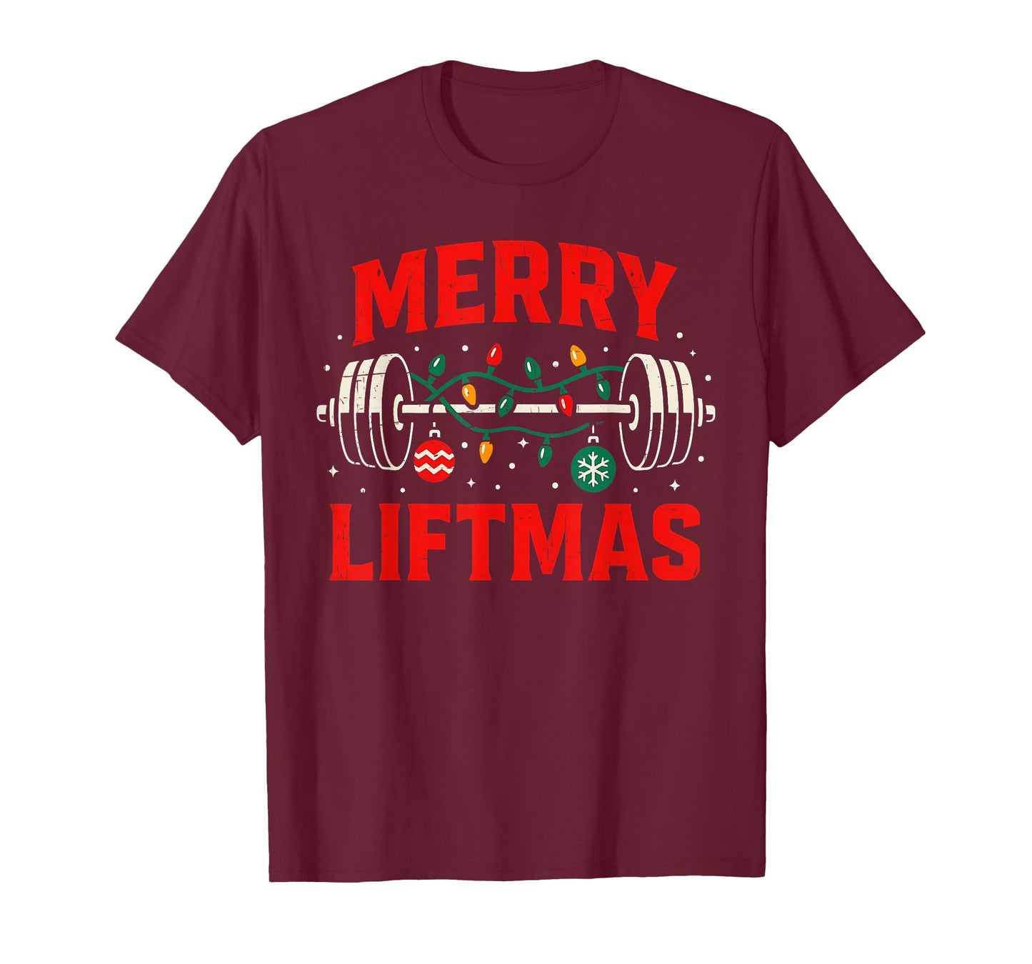 Merry Christmas Liftmas Weightlifter Fitness Family Matching T-Shirt